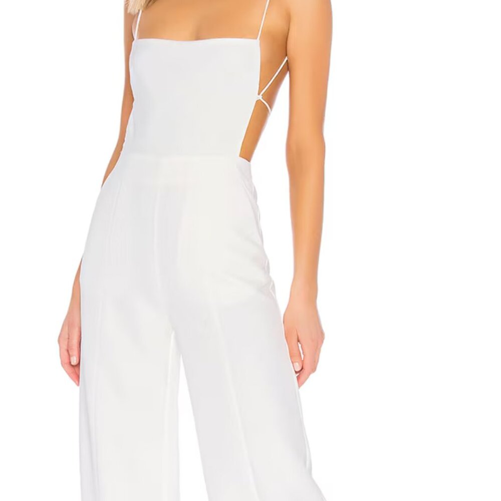 NBD White Jumpsuit
